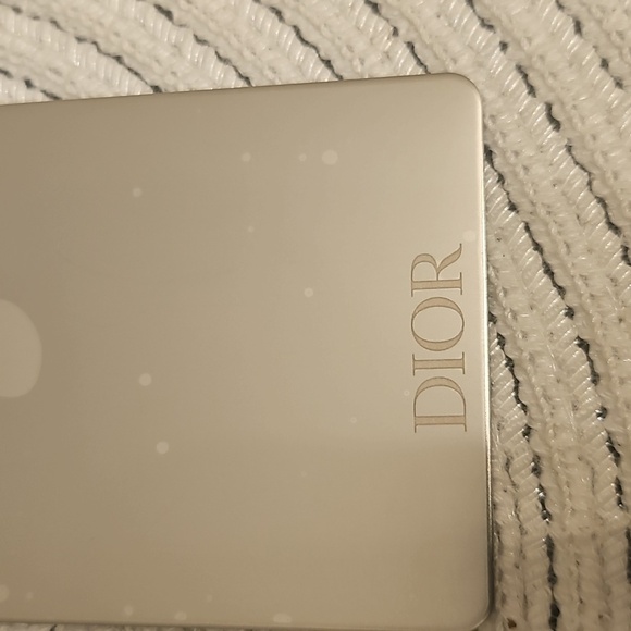 Dior Quilted Black Leather Phone Mirror Holder - Picture 2 of 3